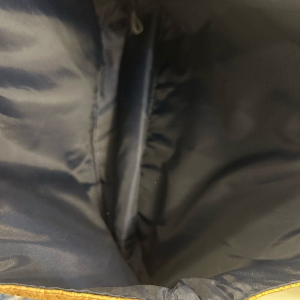 Victoria's Secret Tan and Blue Canvas Tote - Picture 5 of 5